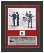 The Beatles 1963 Collectible Limited Edition Remnant Piece of George Harrison Suit