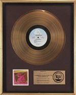 The Kinks 1980 One For The Road RIAA Gold Record Award Presented To Bob Ludwig w/ COA