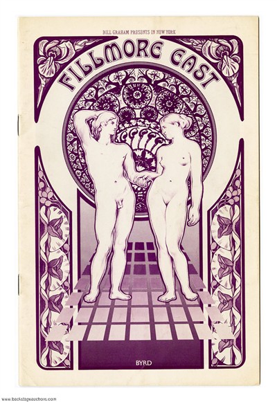Jefferson Airplane 1970 Fillmore East Concert Program