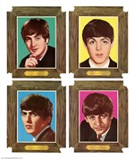 The Beatles 1965 Set of 4 Brazil Os Beatles Para Recortar E Monar Cards