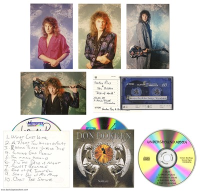 Dokken, Jeff Pilson Advance CD, Cassette & Photo Lot
