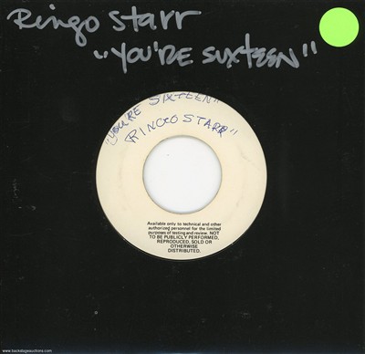 Ringo Starr 1973 Youre Sixteen U.S. 7-inch Test Pressing 