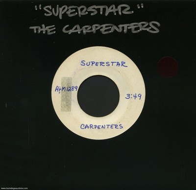 Carpenters 1971 Lot of 2 Superstar U.S. / Greece 7-inch Test Pressings