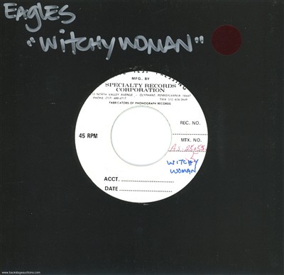 Eagles 1972 Witchy Woman U.S. 7-inch Test Pressing