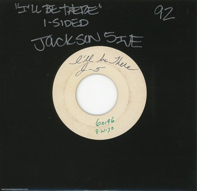 The Jackson 5 1970 Ill Be There U.S. 7-inch Test Pressing