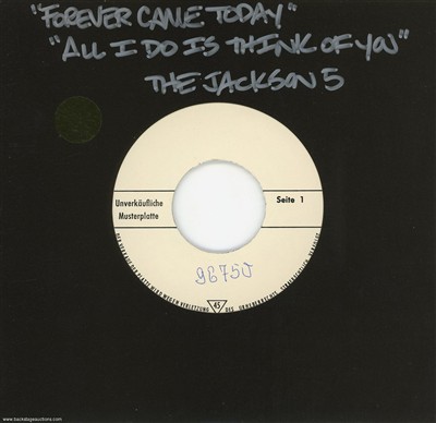The Jackson 5 1975 Forever Came Today Germany 7-inch Test Pressing