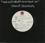 Janet Jackson 1990 Love Will Never Do U.K. 7-inch Test Pressing
