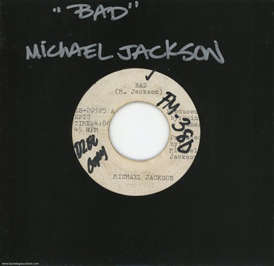 Michael Jackson 1987 Bad Philippines 7-inch Test Pressing