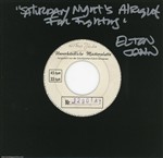 Elton John 1973 Saturday Nights Alright For Fighting Germany 7-inch Test Pressing