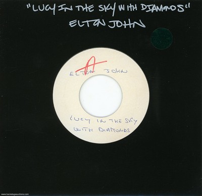 Elton John 1974 Lucy In The Sky With Diamonds France 7-inch Test Pressing