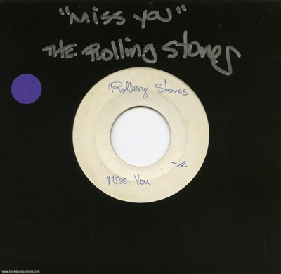 The Rolling Stones 1978 Miss You 7-inch France Test Pressing