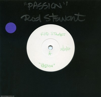 Rod Stewart 1980 Passion U.K. 7-inch Test Pressing