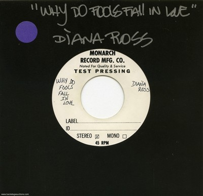 Diana Ross 1981 - 1985 Lot of 4 U.S. / France 7-inch Test Pressings