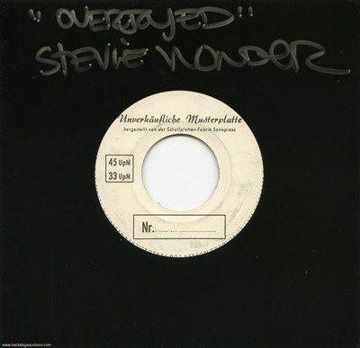 Stevie Wonder 1980 - 1985 Lot of 5 U.S. / Germany 7-inch Test Pressings