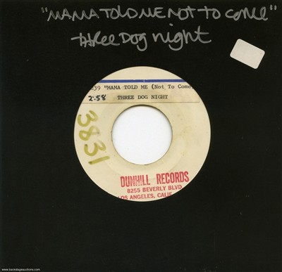 Three Dog Night 1970 - 1975 Lot of 2 U.S. 7-inch Test Pressings