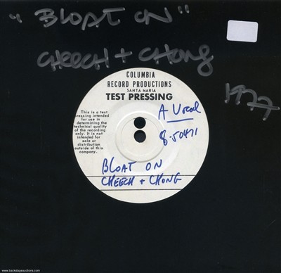 Cheech & Chong 1977 Bloat On U.S. 7-inch Test Pressing