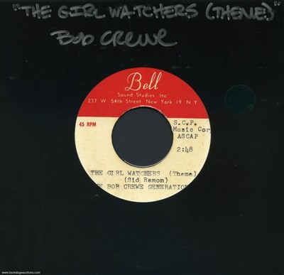 The Bob Crewe Generation 1967 The Girl Watchers (Theme) U.S. 7-inch Acetate