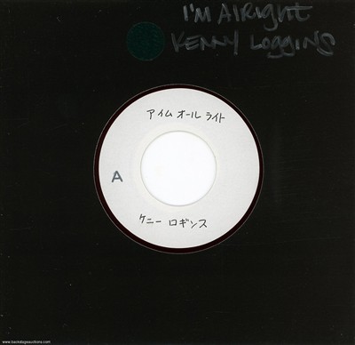 Kenny Loggins 1980 Im Alright Theme from Caddyshack Japan 7-inch Acetate