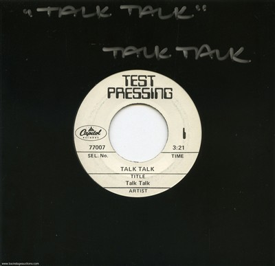 Talk Talk 1982 Talk Talk Lot of 2 France / Canada 7-inch Test Pressings