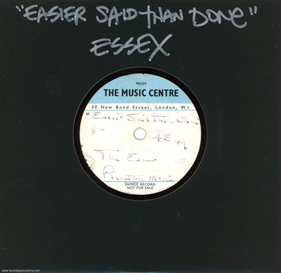 The Essex 1963 Easier Said Than Done U.K. 7-inch Acetate