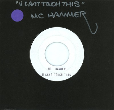MC Hammer 1990 U Cant Touch This France 7-inch Test Pressing