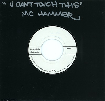 MC Hammer 1990 U Cant Touch This Germany 7-inch Test Pressing