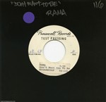 Rama 1984 Dont Want You To Be U.S. 7-inch Test Pressing