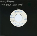 Kenny Rogers 1978 - 1983 Lot of 6 U.S. Test Pressing 7-inch Singles