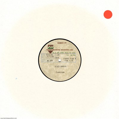 Frantique 1979 Disco Dancer U.S. 10-inch Acetate