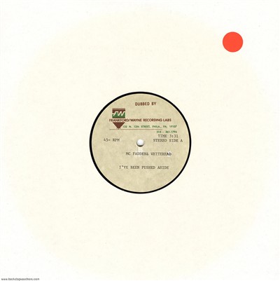 McFadden & Whitehead 1979 Ive Been Pushed Aside U.S. 10-inch Acetate