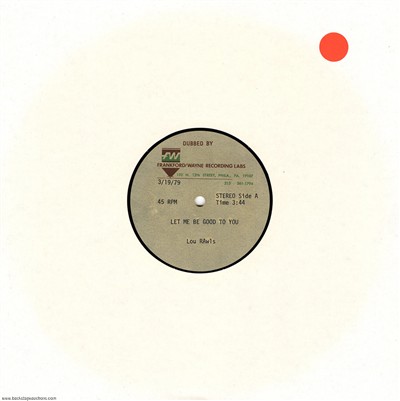Lou Rawls 1979 Let Me Be Good To You U.S. 10-inch Acetate