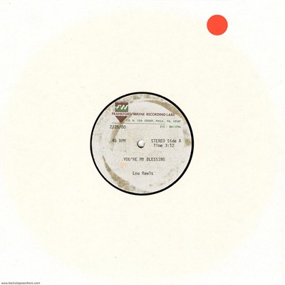 Lou Rawls 1979 Youre My Blessing U.S. 10-inch Acetate