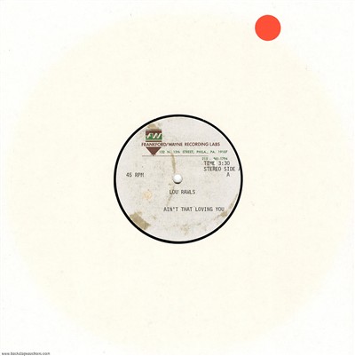 Lou Rawls 1979 Aint That Loving You U.S. 10-inch Acetate