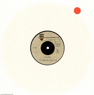 Lou Rawls 1980 Sit Down And Talk To Me U.S. 10-inch Acetate