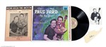 Les Paul Lot of Signed LP, Photo, Print & Pickguard 