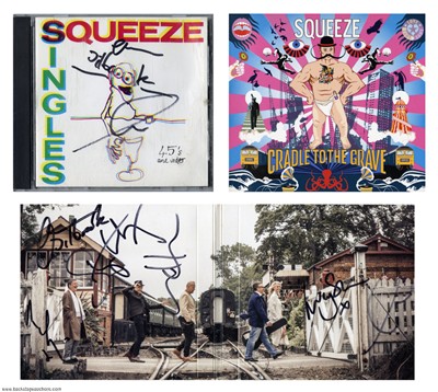 Squeeze & Glenn Tilbrook Signed CD Lot