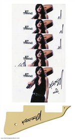 KT Tunstall Signed Pickguard & 5 Signed Promotional Photos 