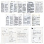 The Jacksons 1984 Lot of 9 Jacksonburg Picayune Tour Newsletters w/ Additional Memos