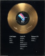 Elton John The Who Cher 1973 MCA In-House Group Award Presented To Rick Frio
