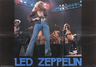 Led Zeppelin 1976 Presence Japanese Promotional Album Poster
