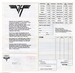 Van Halen 1982 Diver Down Album & Tour Official Announcement Mailer
