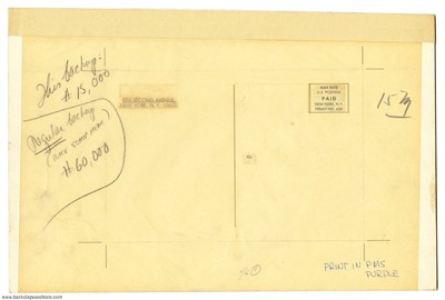 1968 Original Fillmore East Postcard Artwork 6 x 9 Version