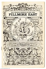 Richie Havens Isaac Hayes 1969 Original Fillmore East Concert Program w/ Ticket Stub Vol.2 #3