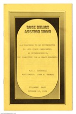 Rock Relics Auction Show 1970 Original Fillmore East Program, Handbill & Ticket Stub