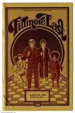 Allman Brothers 1971 Original and Final Fillmore East Concert Program w/ 2 Ticket Stub Vol.3 #31