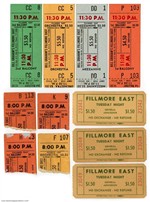 Lot of 11 Generic Original Fillmore East Concert Ticket and Stubs