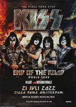 KISS 2022 End Of The Road Tour Amsterdam, Netherlands Concert Poster