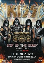 KISS 2023 End Of The Road Tour Amsterdam, Netherlands Concert Poster