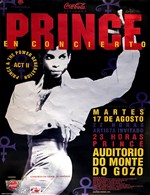 Prince 1993 Santiago Spain Original European Tour Concert Poster