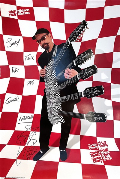 Cheap Trick Rick Nielsen Signed & Personalized Poster 